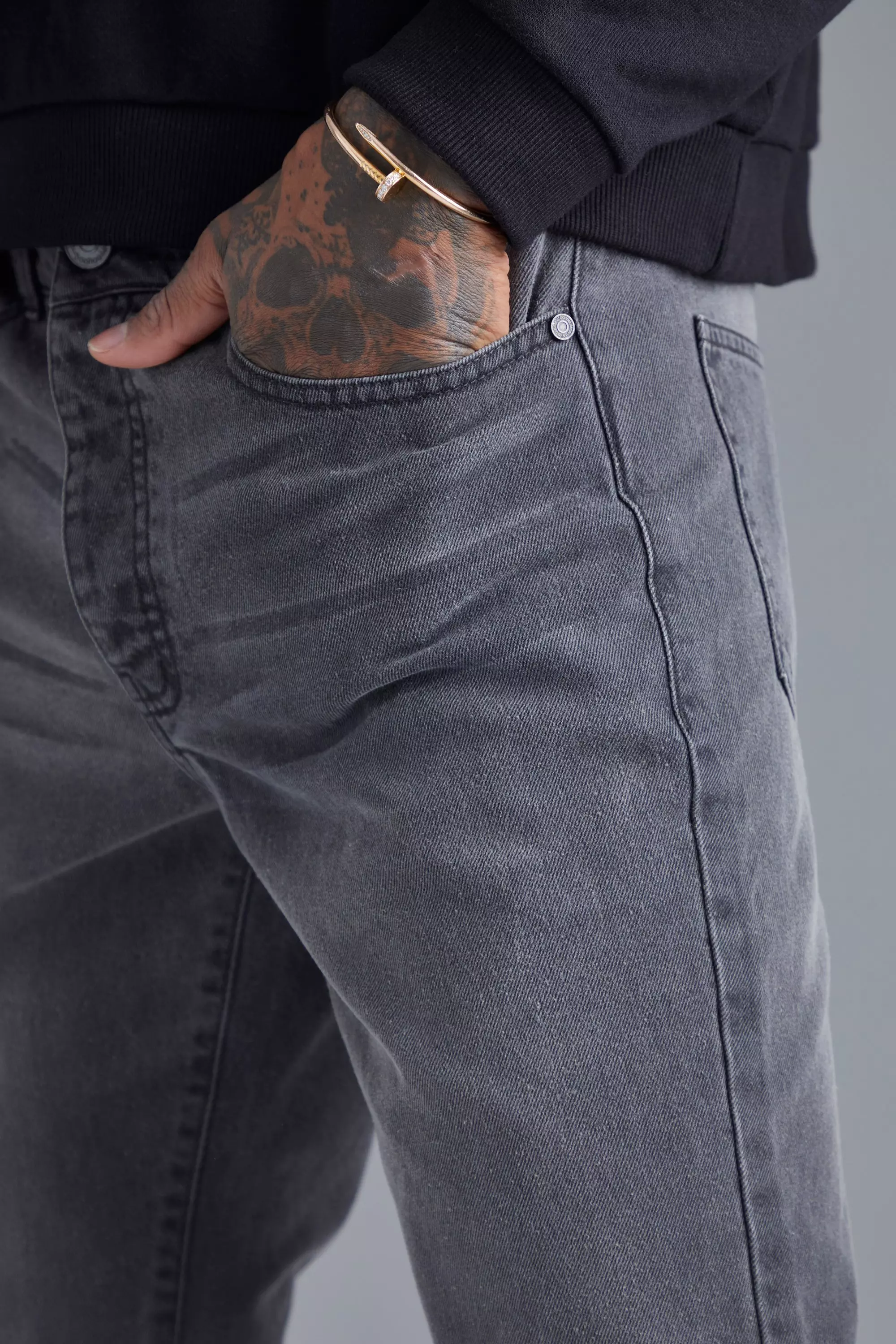 Dark grey retailer slim fit jeans